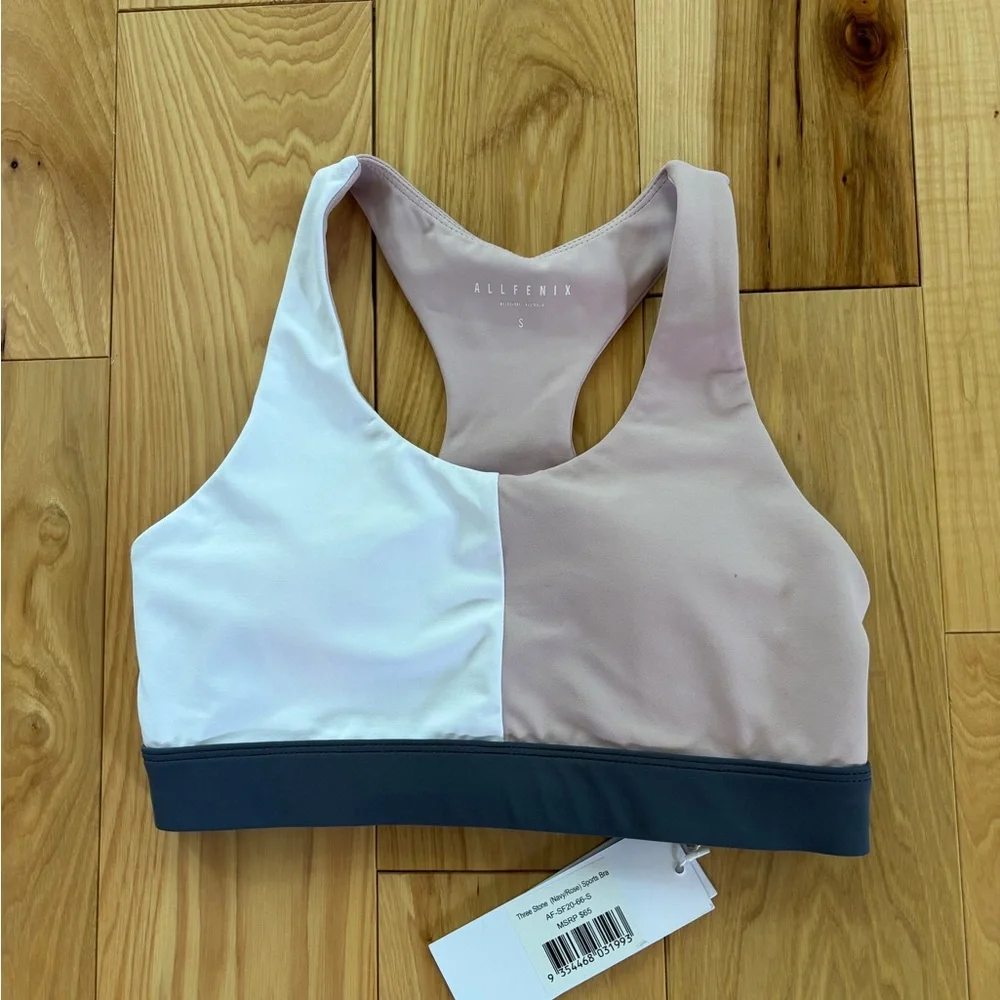 Allfenix Women's Colorblock Racerback Sports Bra